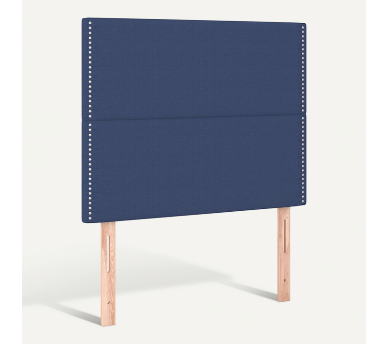Tête De Lit Bleu 100x5x118/128 Cm Tissu