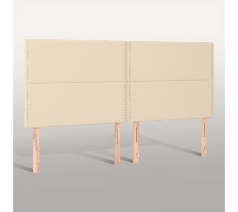 Tête De Lit Crème 180x5x118/128 Cm Tissu