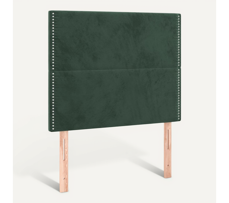 Tête De Lit Vert Foncé 100x5x118/128 Cm Velours