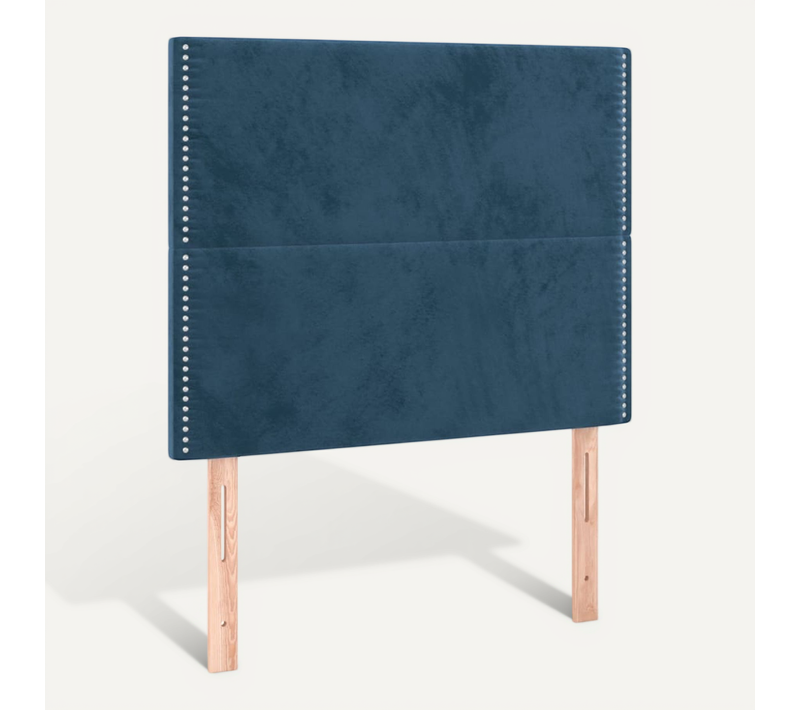 Tête De Lit Bleu Foncé 100x5x118/128 Cm Velours