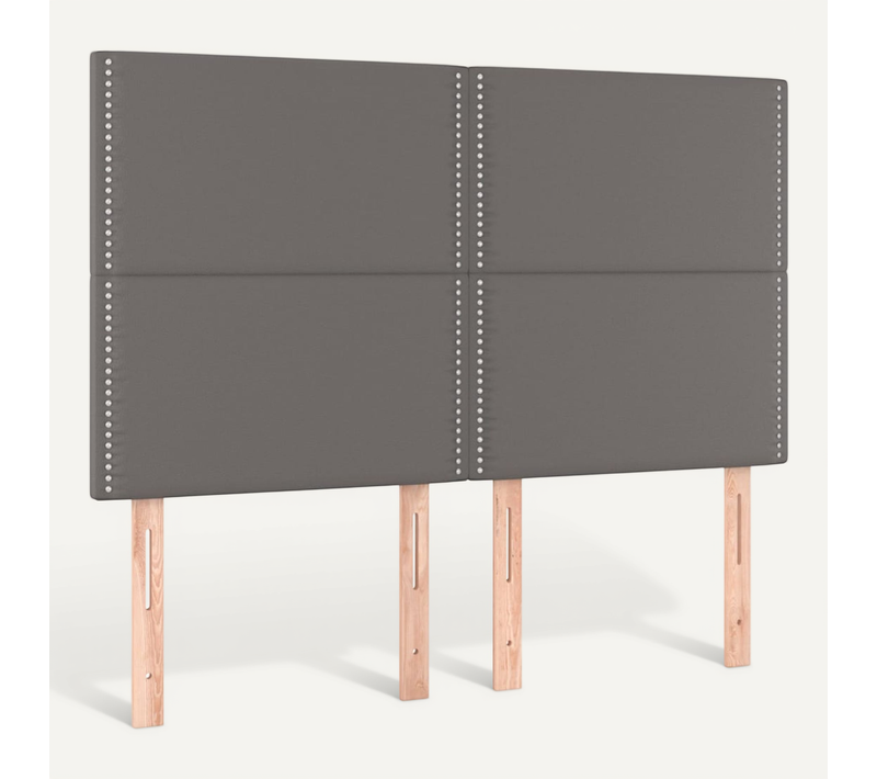 Tête De Lit Gris 144x5x118/128 Cm Simili