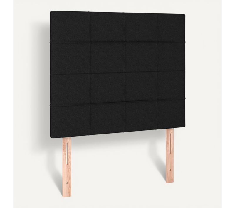 Tête De Lit Noir 80x5x118/128 Cm Tissu