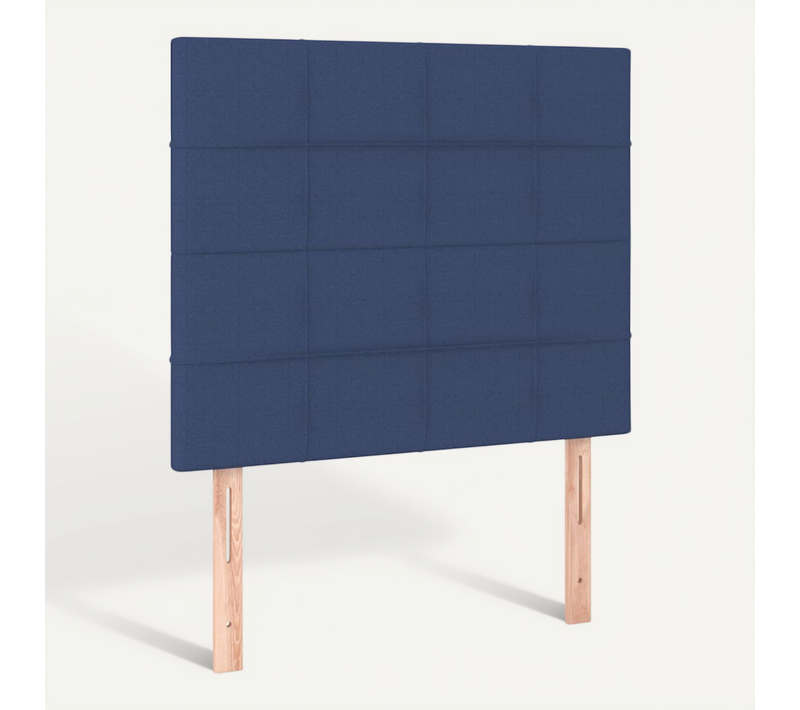 Tête De Lit Bleu 80x5x118/128 Cm Tissu