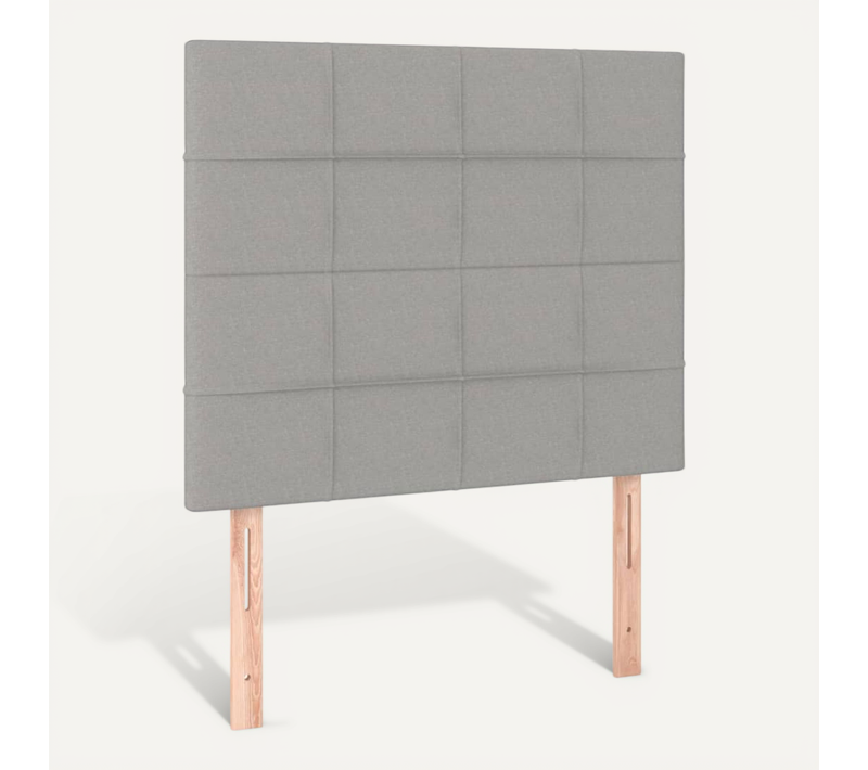 Tête De Lit Gris Clair 90x5x118/128 Cm Tissu
