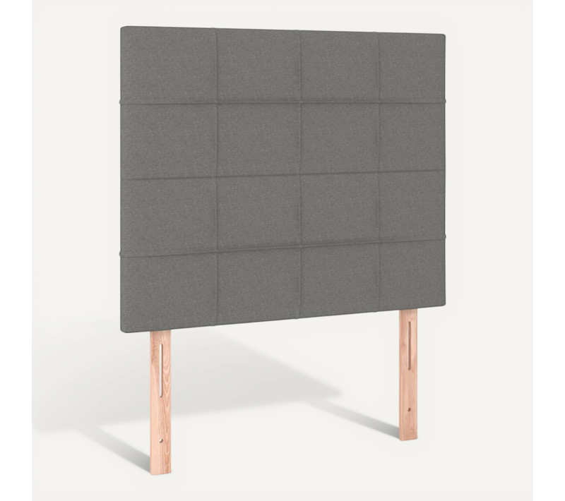 Tête De Lit Gris Foncé 90x5x118/128 Cm Tissu