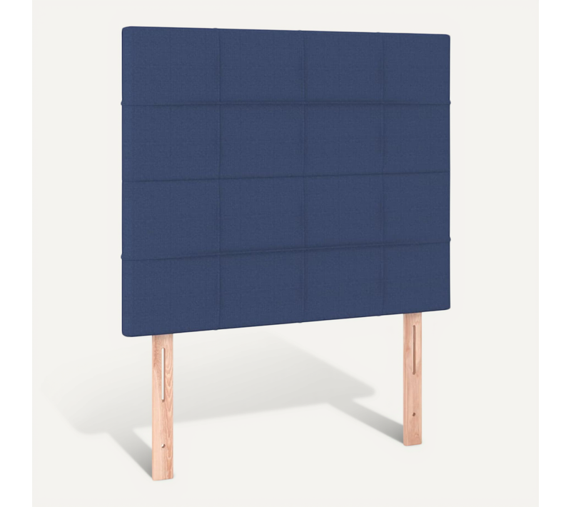 Tête De Lit Bleu 90x5x118/128 Cm Tissu