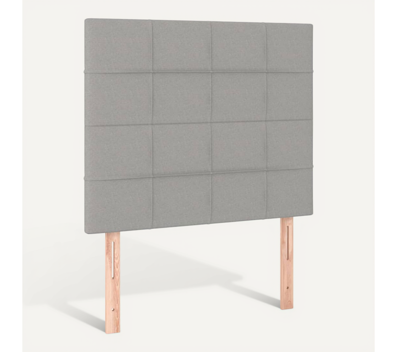 Tête De Lit Gris Clair 100x5x118/128 Cm Tissu