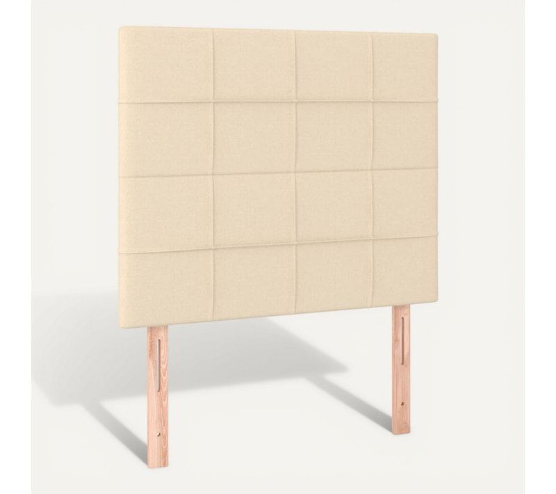 Tête De Lit Crème 100x5x118/128 Cm Tissu