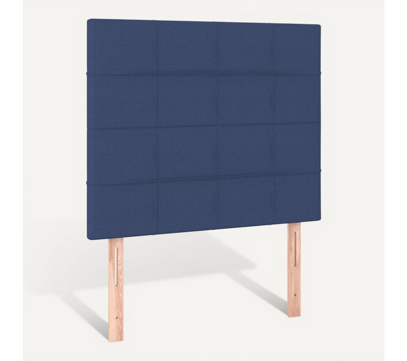 Tête De Lit Bleu 100x5x118/128 Cm Tissu