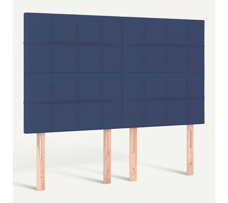 Tête De Lit Bleu 144x5x118/128 Cm Tissu