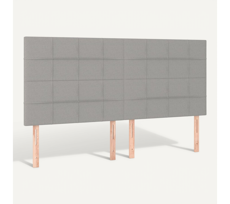 Tête De Lit Gris Clair 160 X 5 X 118/128 Cm Tissu