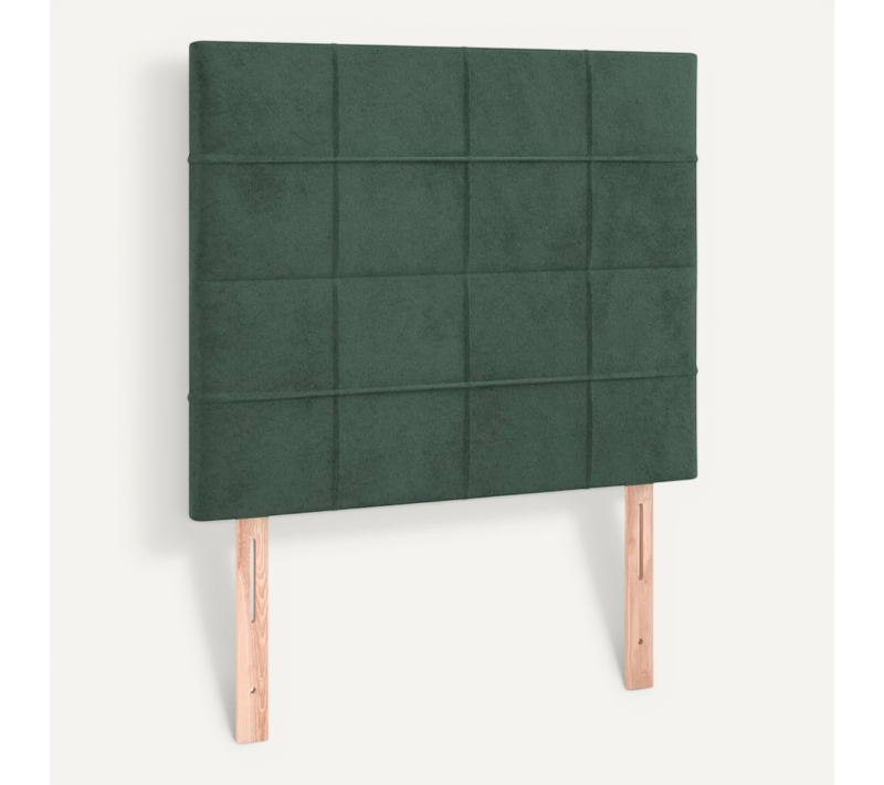 Tête De Lit Vert Foncé 100x5x118/128 Cm Velours