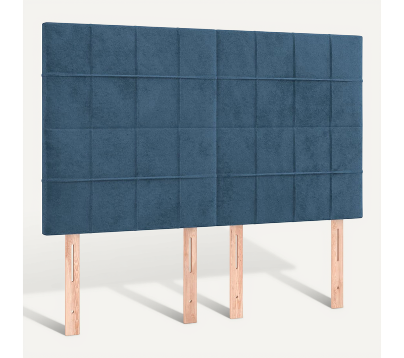 Tête De Lit Bleu Foncé 144 X 5 X 118/128 Cm Velours