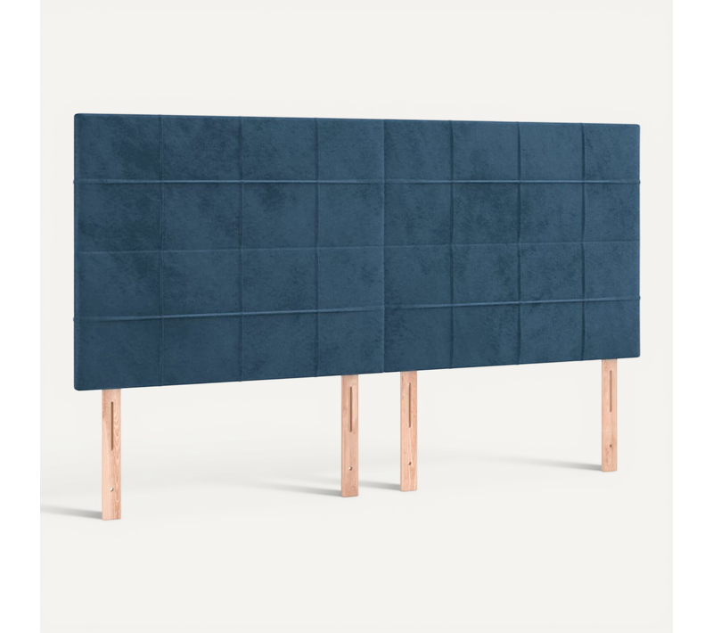 Tête De Lit Bleu Foncé 160 X 5 X 118/128 Cm Velours