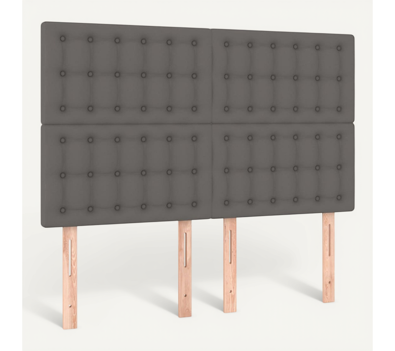 Tête De Lit Gris 144x5x118/128 Cm Simili
