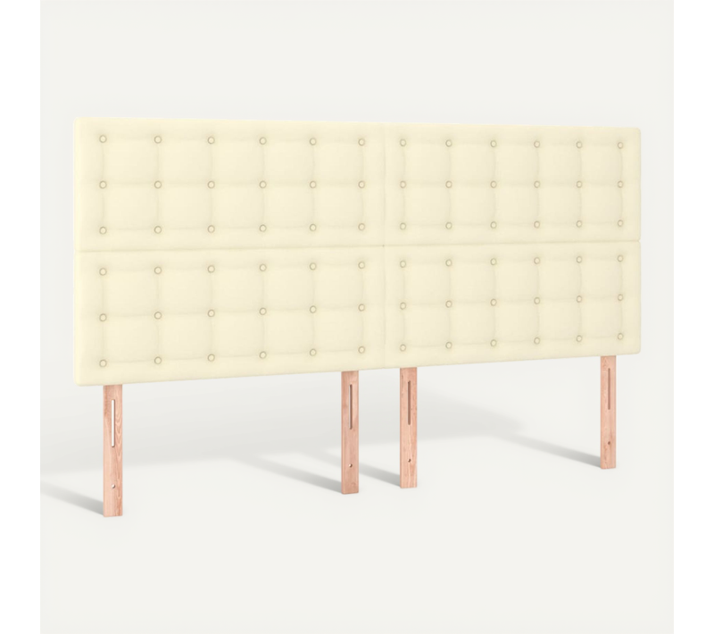 Tête De Lit Crème 160x5x118/128 Cm Simili