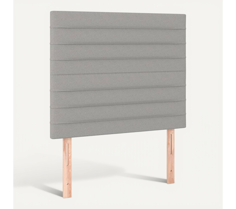 Tête De Lit Gris Clair 80x5x118/128 Cm Tissu
