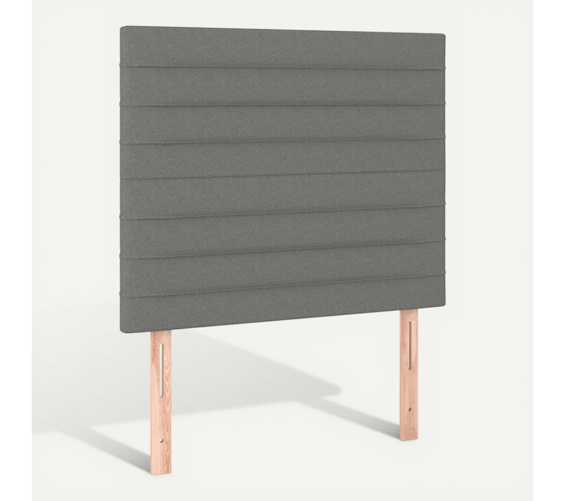 Tête De Lit Gris Foncé 80x5x118/128 Cm Tissu