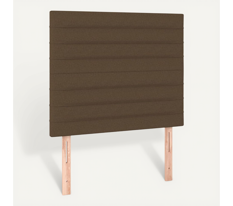 Tête De Lit Marron Foncé 80x5x118/128 Cm Tissu