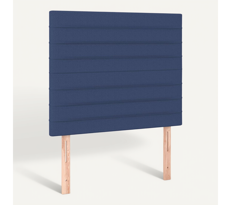 Tête De Lit Bleu 80x5x118/128 Cm Tissu
