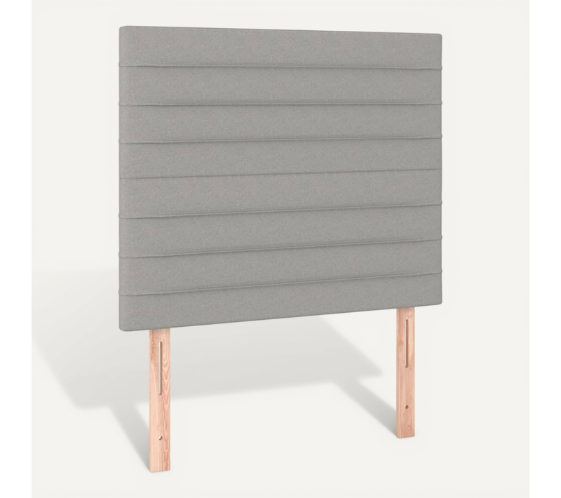 Tête De Lit Gris Clair 90x5x118/128 Cm Tissu