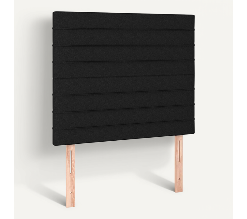Tête De Lit Noir 90x5x118/128 Cm Tissu
