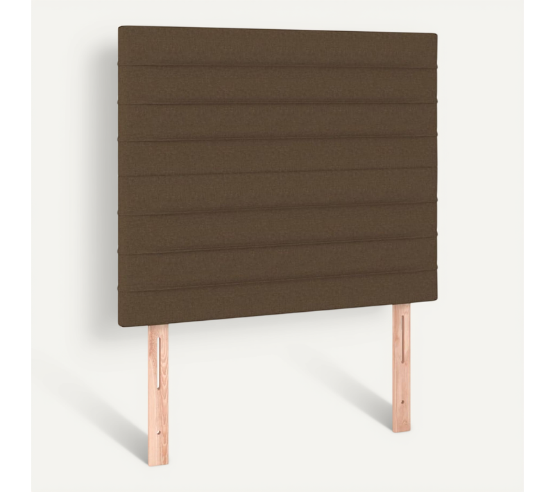 Tête De Lit Marron Foncé 90x5x118/128 Cm Tissu