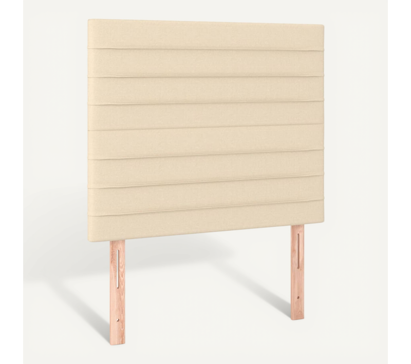 Tête De Lit Crème 90x5x118/128 Cm Tissu