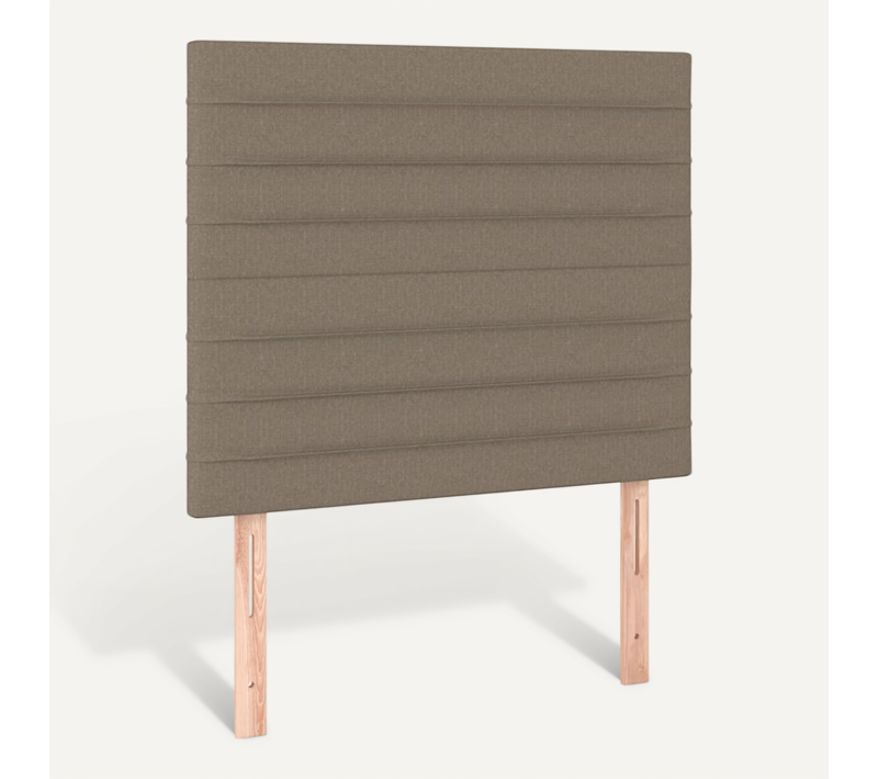 Têtes De Lit 2 PCs Taupe 100x5x78/88 Cm Tissu