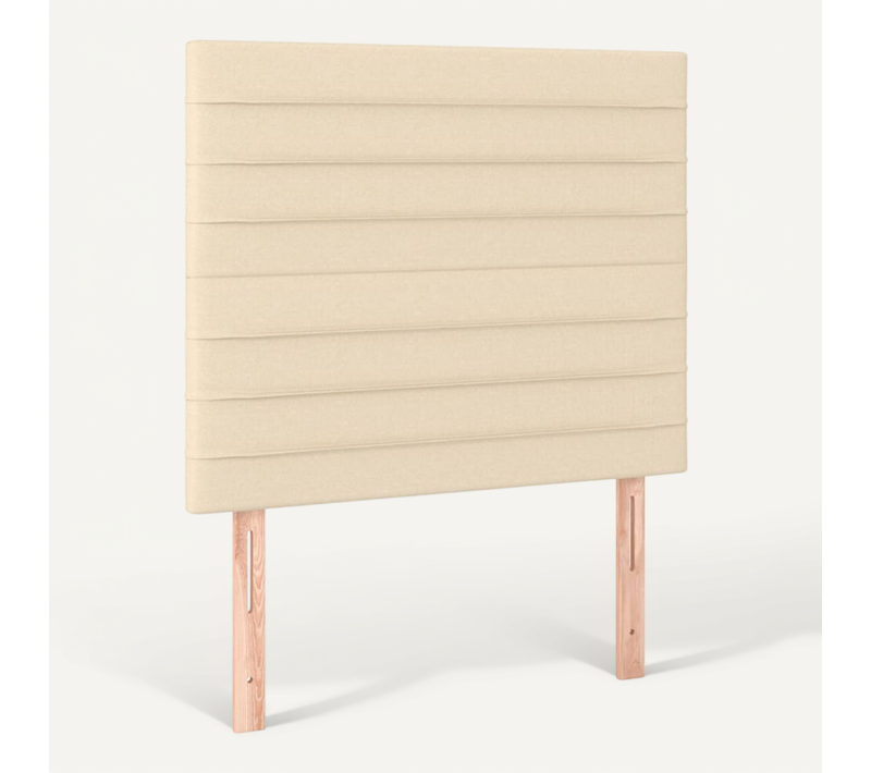 Tête De Lit Crème 100x5x118/128 Cm Tissu