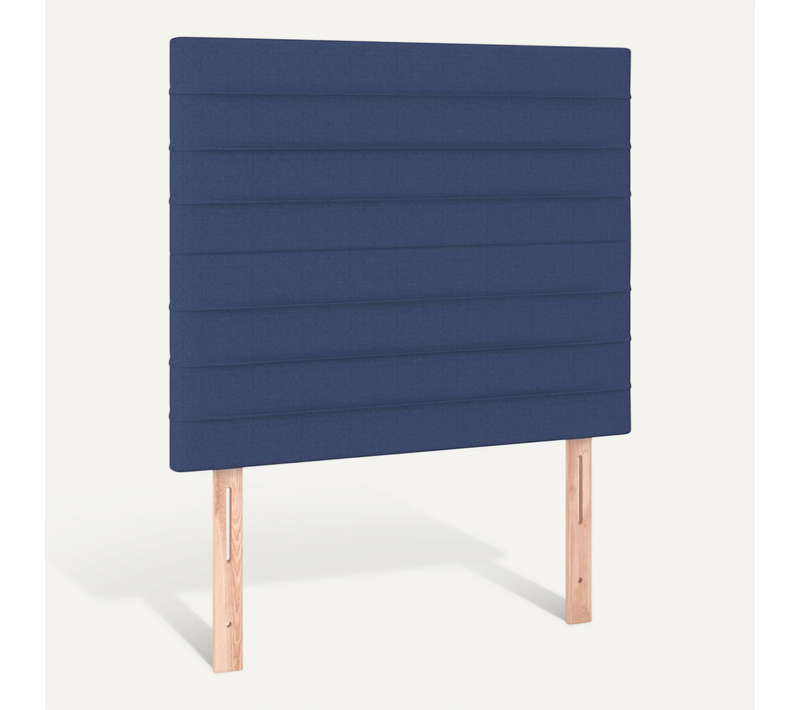 Tête De Lit Bleu 100x5x118/128 Cm Tissu