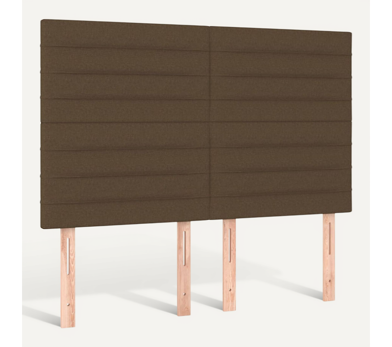 Tête De Lit Marron Foncé 144 X 5 X 118/128 Cm Tissu
