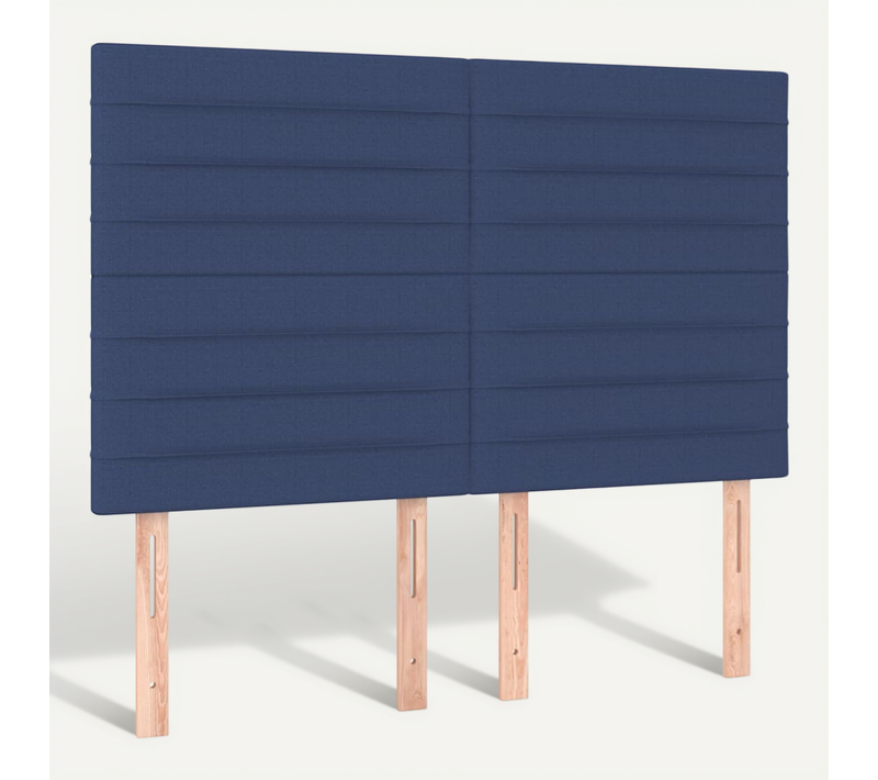 Tête De Lit Bleu 144x5x118/128 Cm Tissu