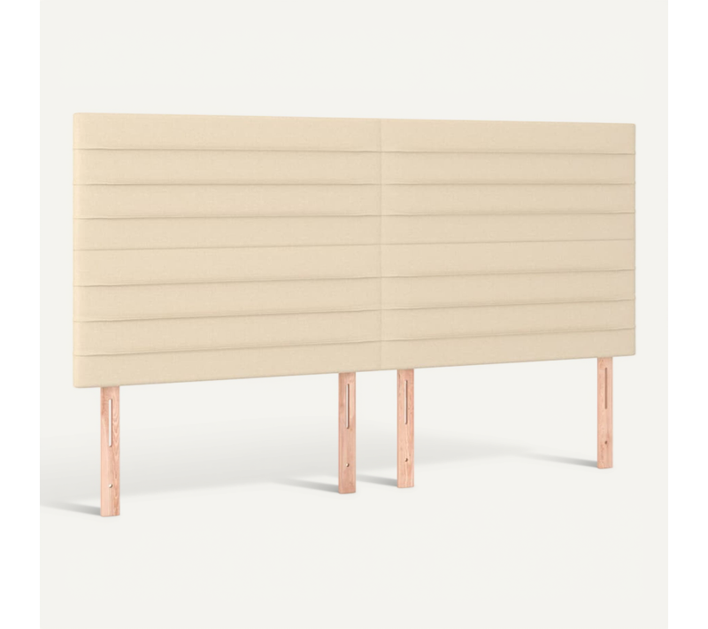 Tête De Lit Crème 160x5x118/128 Cm Tissu