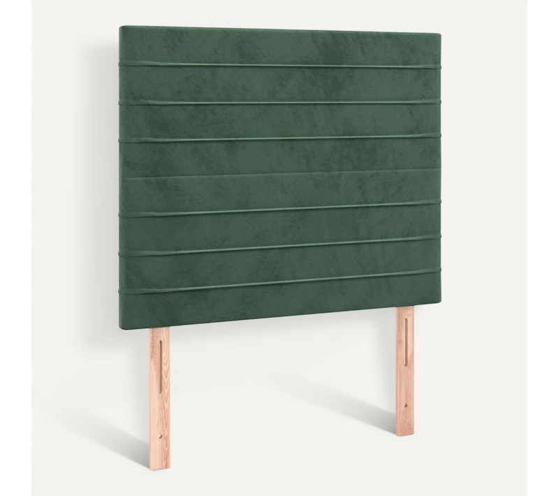 Tête De Lit Vert Foncé 100x5x118/128 Cm Velours