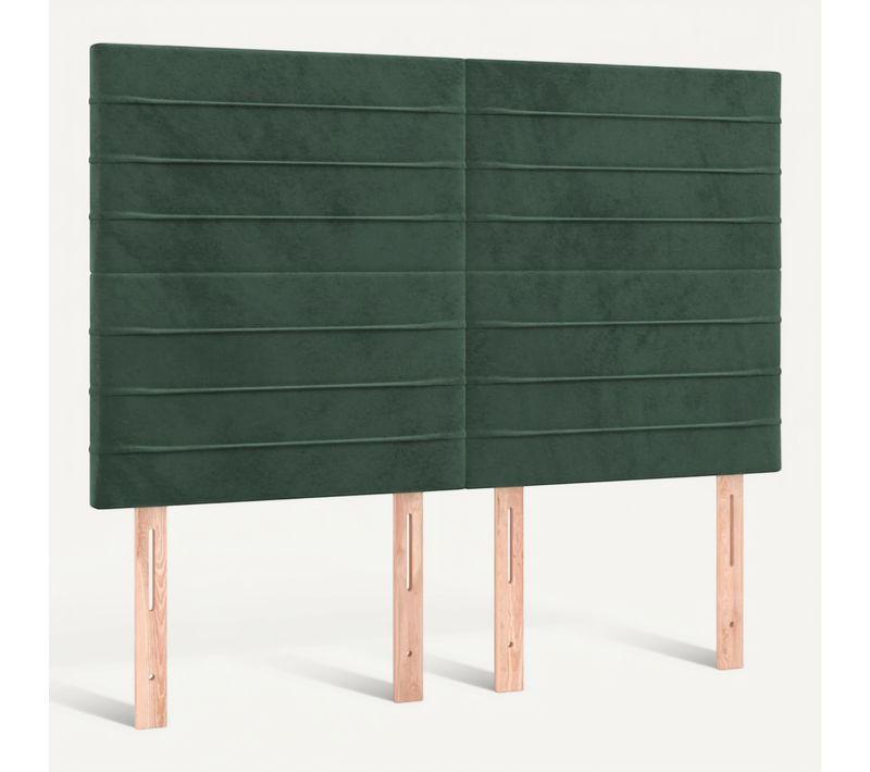 Tête De Lit Vert Foncé 144 X 5 X 118/128 Cm Velours