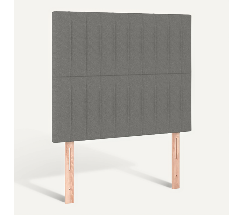 Tête De Lit Gris Foncé 80x5x118/128 Cm Tissu