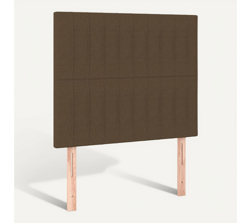 Tête De Lit Marron Foncé 80x5x118/128 Cm Tissu