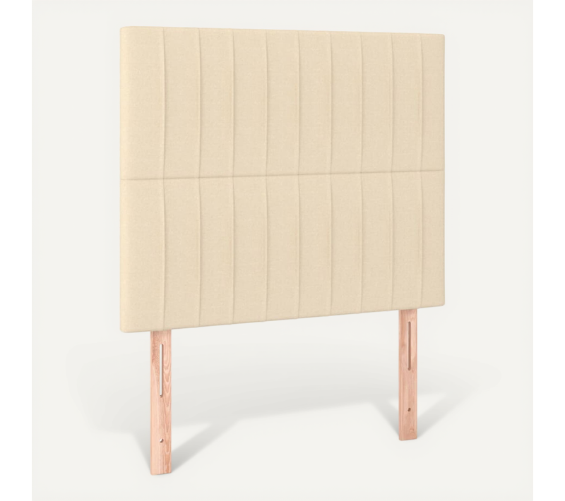 Tête De Lit Crème 80x5x118/128 Cm Tissu