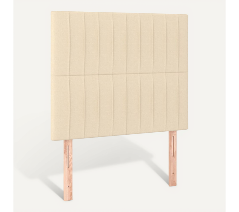 Tête De Lit Crème 90x5x118/128 Cm Tissu