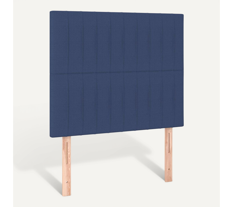 Tête De Lit Bleu 100x5x118/128 Cm Tissu