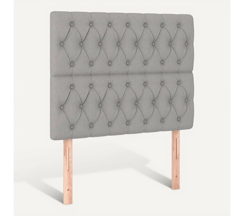 Tête De Lit Gris Clair 100x7x118/128 Cm Tissu