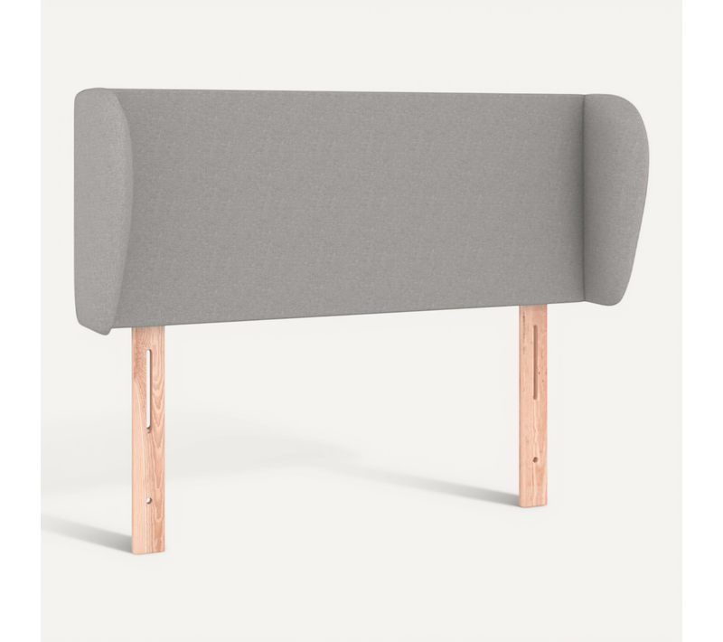 Tête De Lit Avec Oreilles Gris Clair 83x23x78/88 Cm Tissu