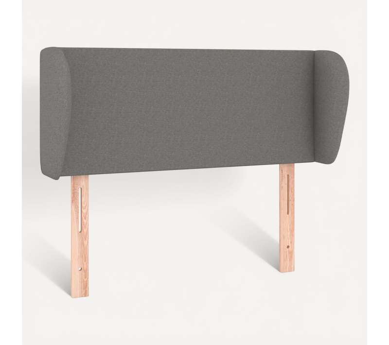 Tête De Lit Avec Oreilles Gris Foncé 83x23x78/88 Cm Tissu