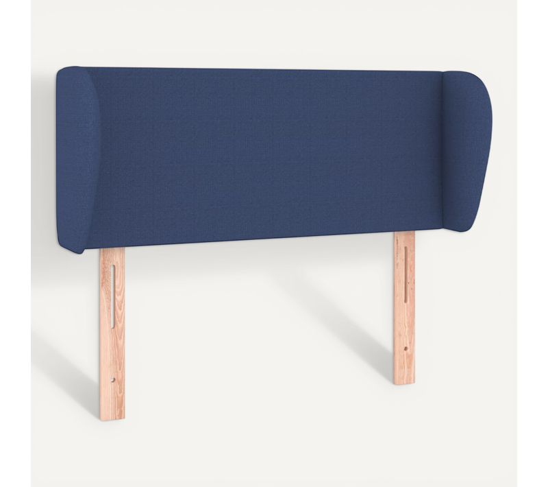 Tête De Lit Avec Oreilles Bleu 93x23x78/88 Cm Tissu