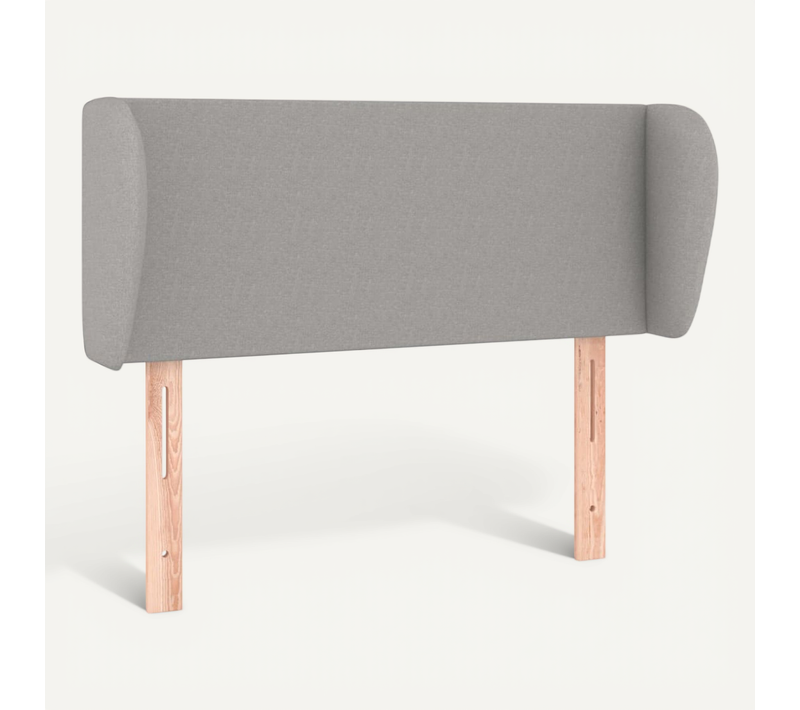 Tête De Lit Avec Oreilles Gris Clair 103x23x78/88 Cm Tissu