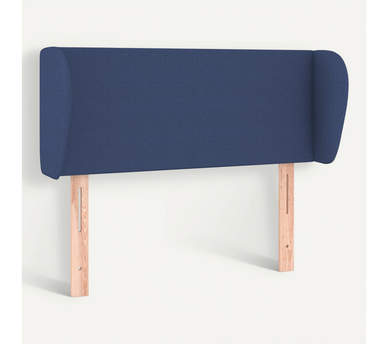 Tête De Lit Avec Oreilles Bleu 103x23x78/88 Cm Tissu