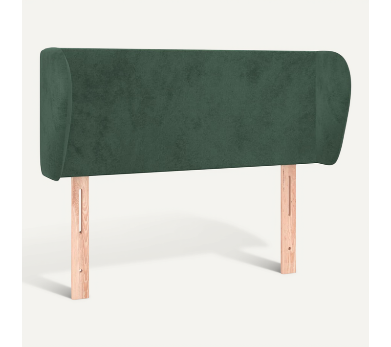 Tête De Lit Avec Oreilles Vert Foncé 83x23x78/88 Cm Velours