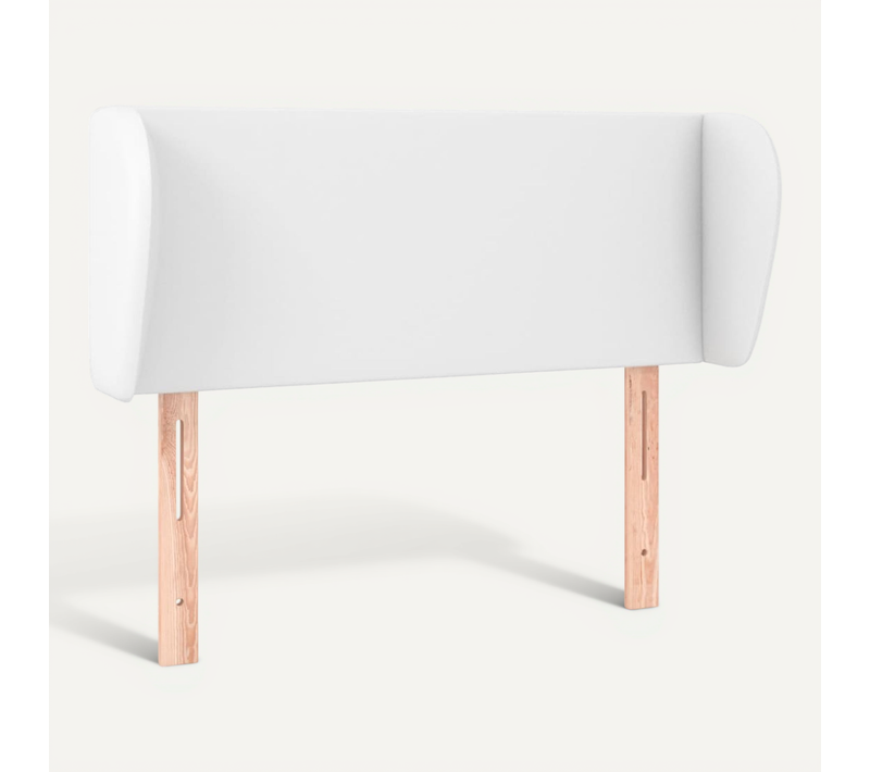 Tête De Lit Avec Oreilles Blanc 83x23x78/88 Cm Simili