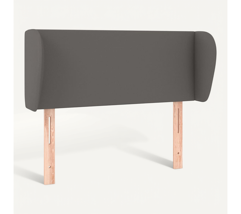 Tête De Lit Avec Oreilles Gris 83x23x78/88 Cm Simili
